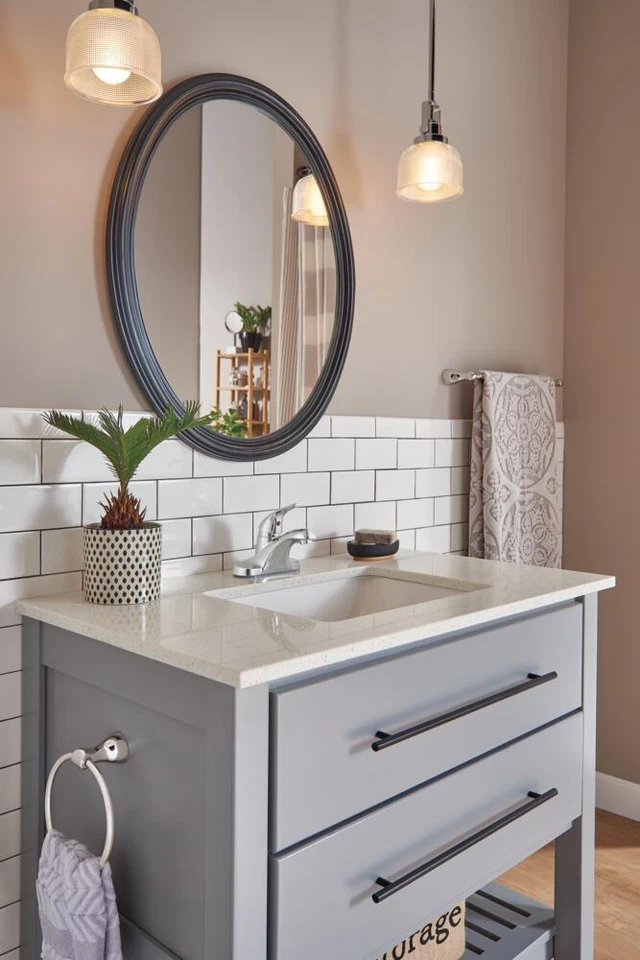 Delta Foundations Bathroom Faucet Bathroom Faucet Chrome-Certified Refurbished - Image 4 of 4