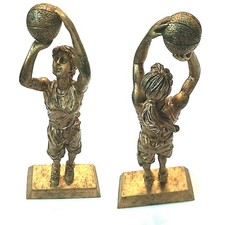 PDU BRONZED FINISH GIRLS BASKETBALL STATUE TROPHY AWARD 11"