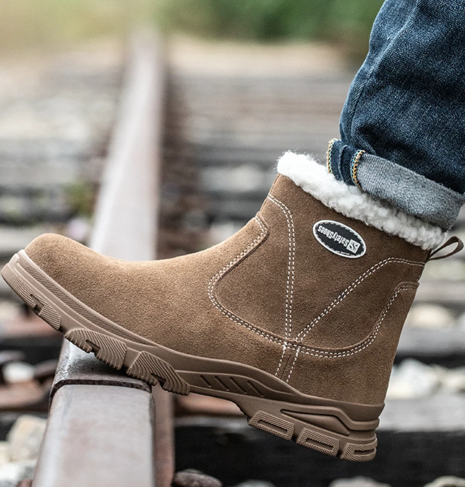 MARKENLOS Winterstiefel Herren Damen Wanderstiefel Winter Sicherheitsschuhe Arbeitsschuhe