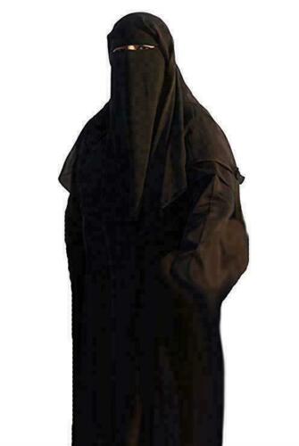 Adults Black JB Traditional Burqa Muslim Chadri Burka Hijab Arab Robes Halloween - Afbeelding 1 van 3