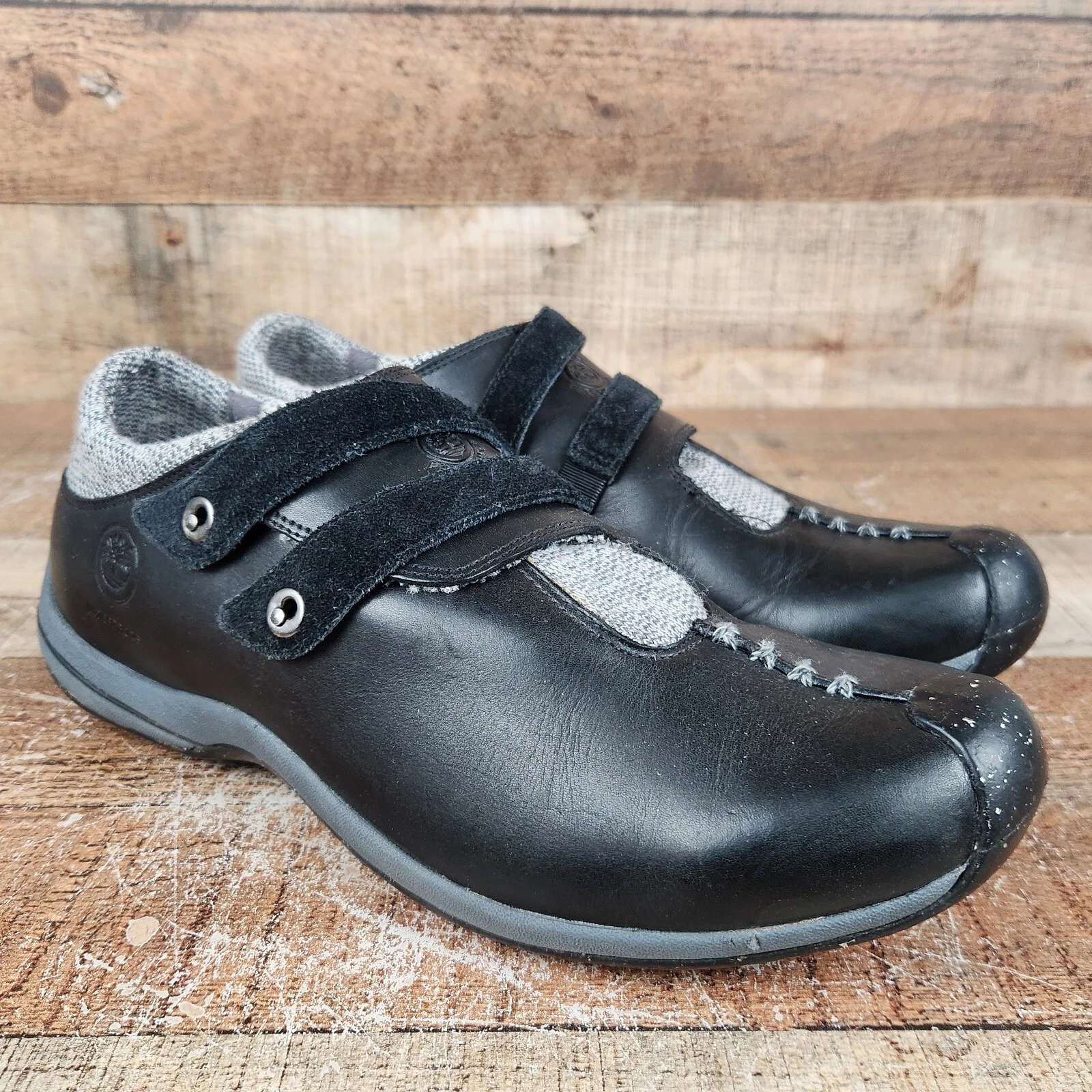 Sneakers Timberland x Smartwool donna taglia 11 M pelle nera 2 cinturini Vibram