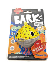 Bark Box Coral Ruff Blowfetch Super Chewer FLOATING Dog Toy 2023 - M, NIP