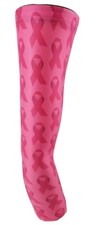 Sports Arm Sleeve Compression Arm Sleeve AntiSlip Breast Cancer Awareness Ribbon