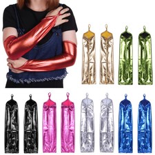 Women Elbow Long Gloves Evening Party Wedding Opera Finger Mesh Sheer Mittens