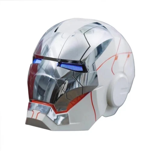 AUTOKING 1:1 Wearable JARVIS Voice Control Cosplay Iron Man MK5 Helmet Mask Gift - Foto 11 di 50