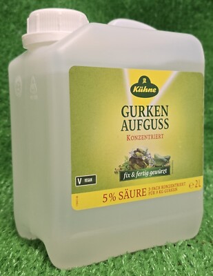 (7,95 /L) 2 Liter Kühne Gurken Aufguss Gurkenaufguss 3-fach konzentriert Versa0 