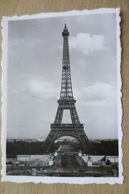 TOURISTENFOTO (8,8x6,2 cm) - LA TOUR EIFFEL, PARIS FRANKREICH