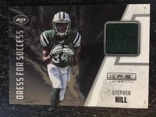2012 Panini R & S Dress For Success #32 Stephen Hill GU Jersey NY Jets Green