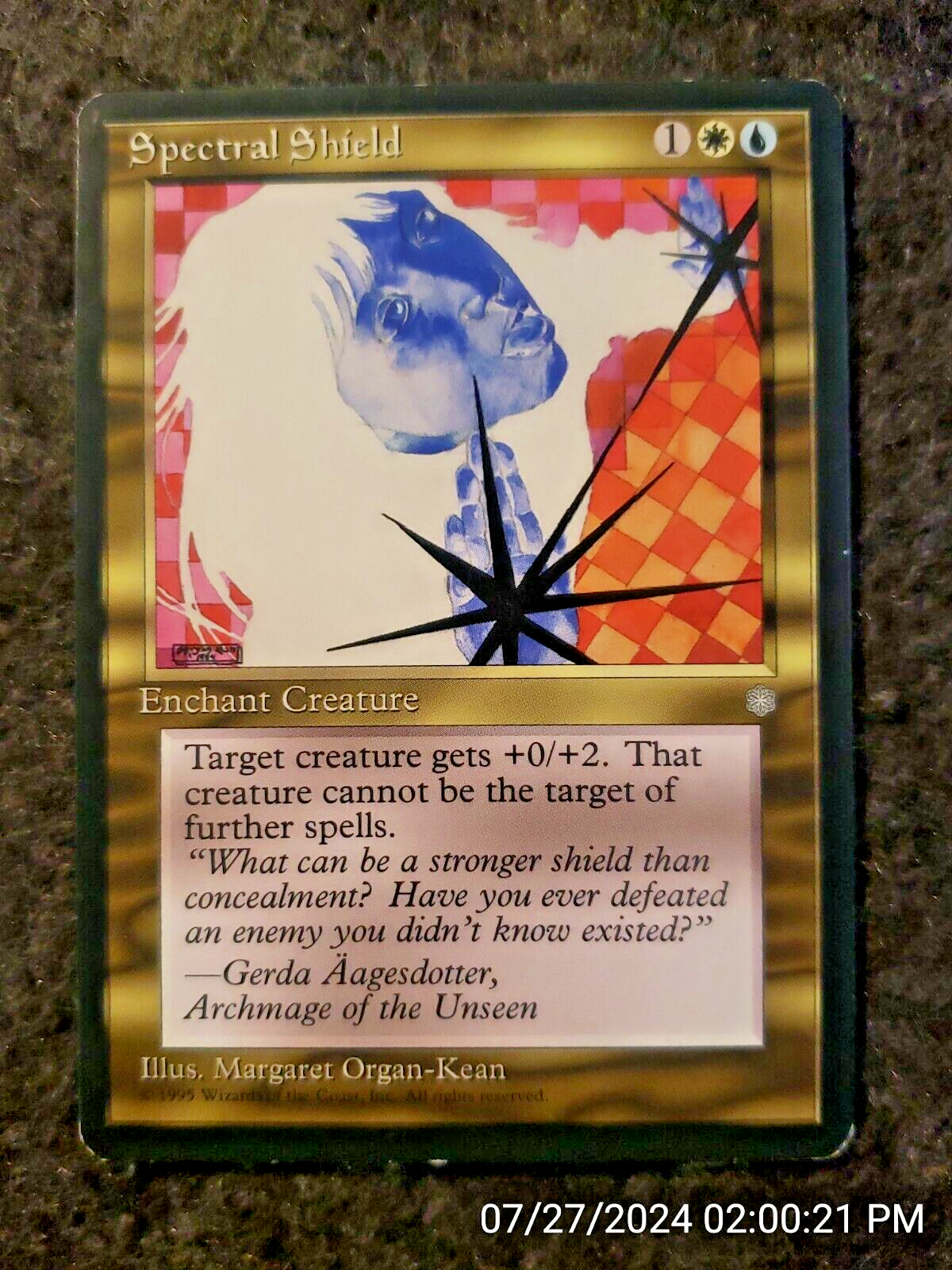 MTG Spectral Shield Ice Age Magic the Gathering Card NM ...