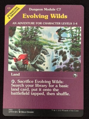 1x MTG Evolving Wilds (Dungeon Module, Foil) - (AFR) #353 - Magic the Gathering | eBay 1x MTG Evolving Wilds (Dungeon Module, Foil) - (AFR) #353 - Magic the Gathering | eBay