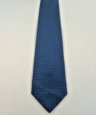 Bijoux Terner Handmade Blue Silk Tie   100% Silk, 58.5  x 4''