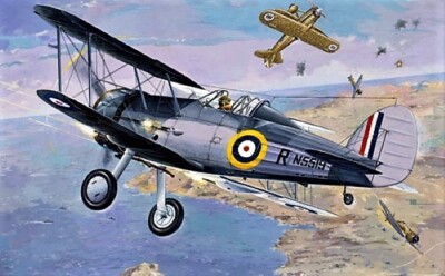 Plastikbausatz Sea Gloster Gladiator Modellbau 1:48