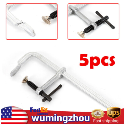 F Style Welding Clamps Heavy Duty Forged Solid Steel Clamp Set 500kg 5pcs