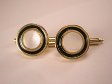 SINGLES 2 1/2" Round Mother of Pearl Vintage Formal Groom Tuxedo Studs g76