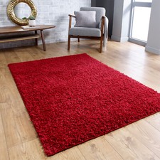 Red Fluffy Rug Shaggy Carpet for Living Room Floor Bedroom Area Rugs Runner Mat