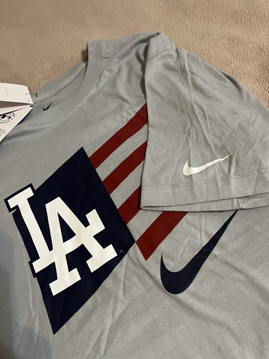 NWT Nike Dri-Fit LA Dodgers Men's M Medium Gray American
