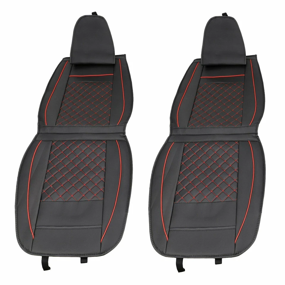 Universal Deluxe PU Leather Car 5 Seat Cover Front Rear Cushion Full Set Protect Foto 4 de 4