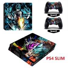 PS4 Slim Dragon Ball Console  2 Controllers Decal Vinyl Art Skin Wrap