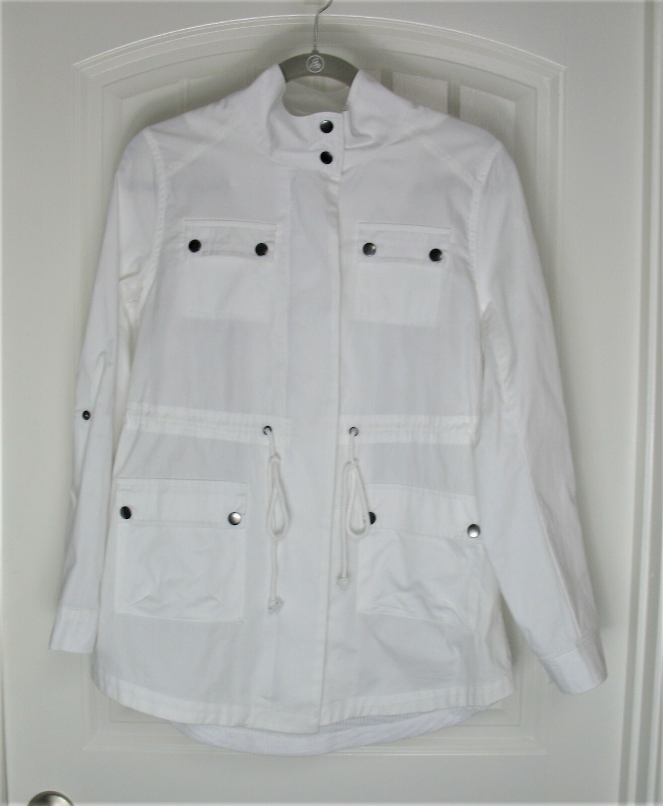 Multiples White Lightweight Jacket With Embroider… - image 1