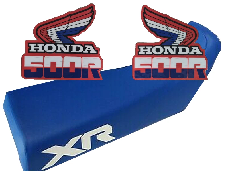 💥 Seat cover blue Graphics Decals rear fender bag 3M for Honda XR500R xr 500 84 - Image 2 of 2