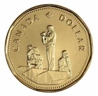 1995 CANADA 50th Anniversary Peacekeeping $1 One Dollar Loonie Lucky Coin - CIR