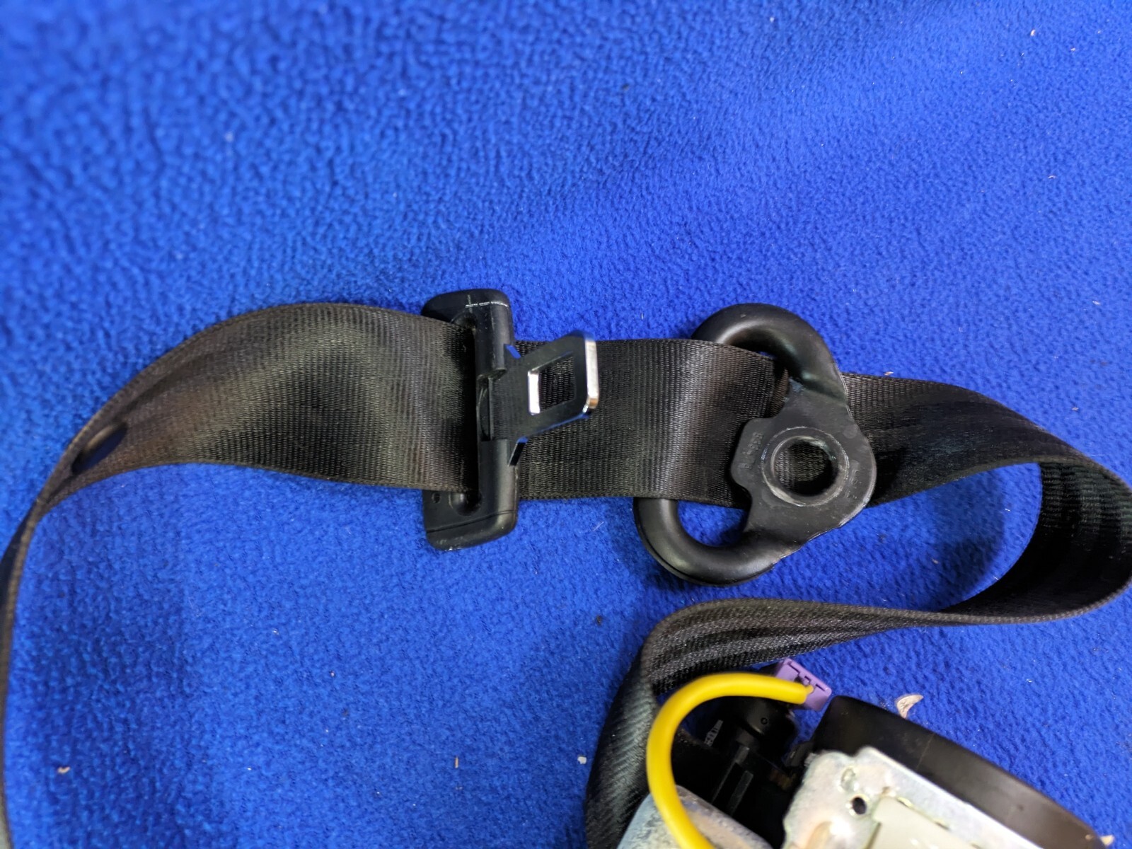 black 06-12 Bentley Continental Flying Spur Rear Right Side Seat Belt