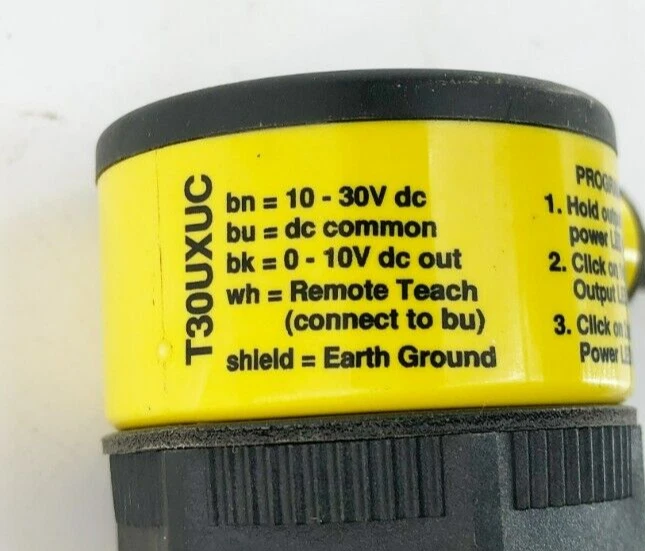 New Banner Engineering T30UXUC Ultrasonic Sensor 3m Range 0-10VDC Analog Output - Image 4 of 4