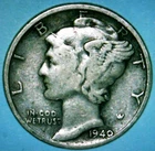1940 S MERCURY DIME  90% SILVER