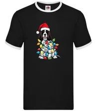 Springer Spaniel Dog Christmas - Mens Ringer - Cute Love Dogs Pet Xmas