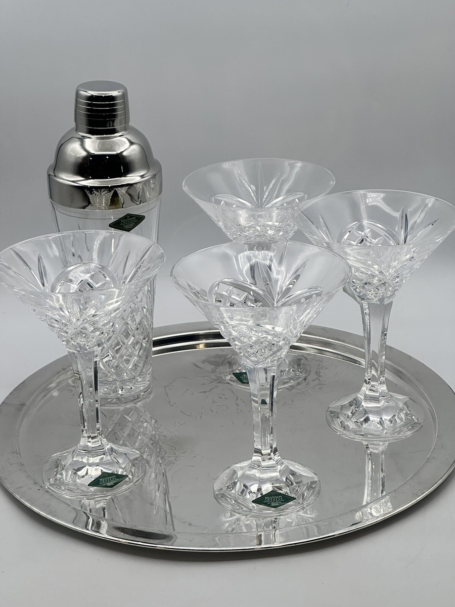 【希少】MARTINI アンティーク Shannon Six Piece Martini Set By Godinger New In Box See Details