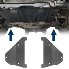 2x Lower Control Arm Skid Plate Textured Black Steel For Toyota Tacoma 2005-2015