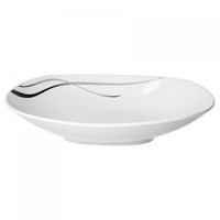 Essteller Tief Silver Night 22Cm Eckig Dekor Suppenteller Teller Porzellan