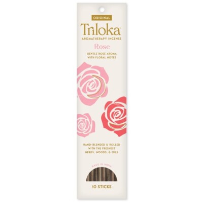 Triloka Original Aromatherapy Incense - ROSE - 10 Sticks