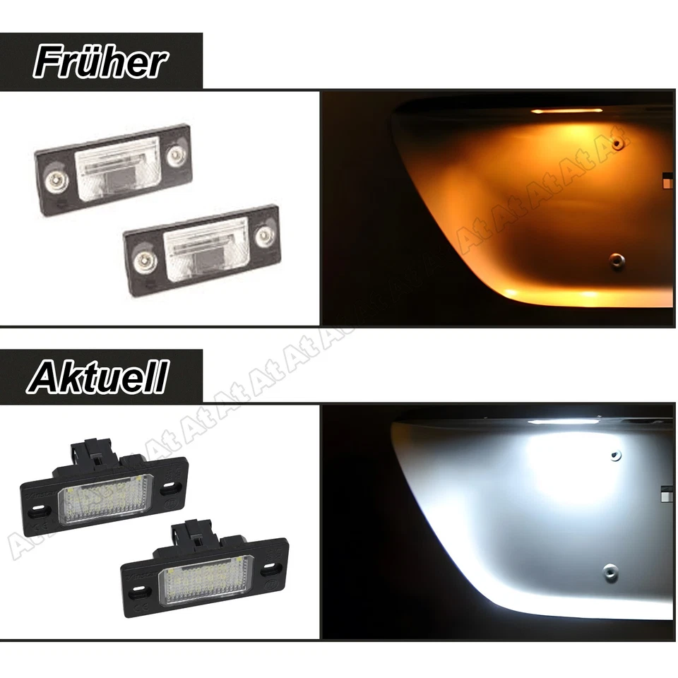 Für VW Bora Touareg 7L Tiguan 5N Golf 5 Passat 3BG B5LED Kennzeichenbeleuchtung - Bild 3 von 4