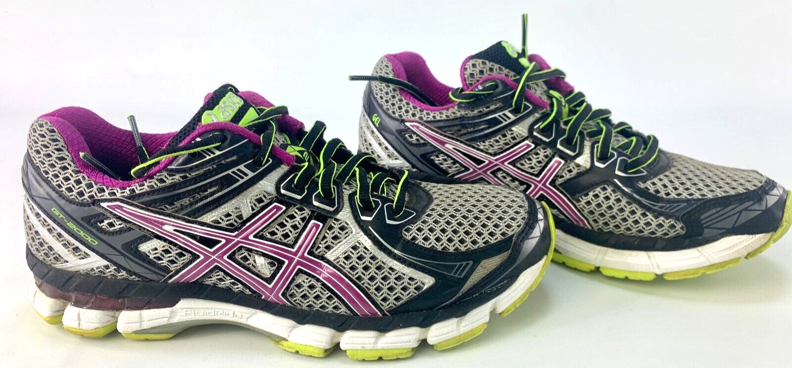Asics GT 2000 T3P8N Black Purple Running Sneakers Women's Size
