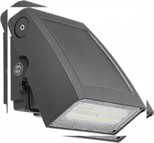 30W LED Wall Pack Light with Dusk-to-Dawn Photocell, 0-90° Dark Grey 