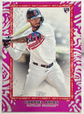 Gabriel Arias 2022 Topps Rip FUCHSIA Parallel RC #d 17/65 RIP Card #40 GUARDIANS