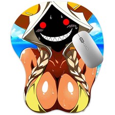 3D Mousepad Oppai Mouse pad with Wrist Rest Pain Relief Anime Manga pad Taokaka
