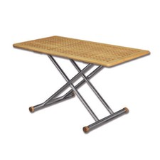 Tavolo da barca pieghevole Trem Top Magnum Silver con piano in carabottino cm. 1