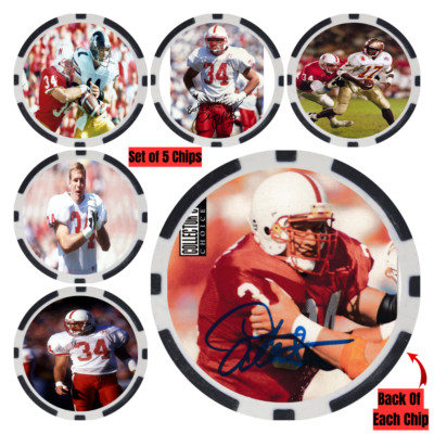 Trev Alberts Nebraska College Football Hall of Fame Chips (5) - SIGNED