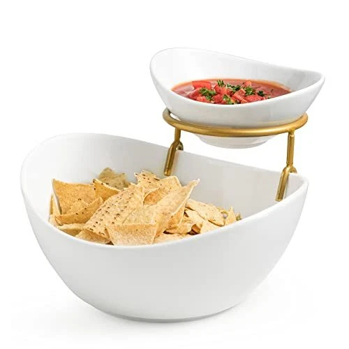 Chip and top dip serving set