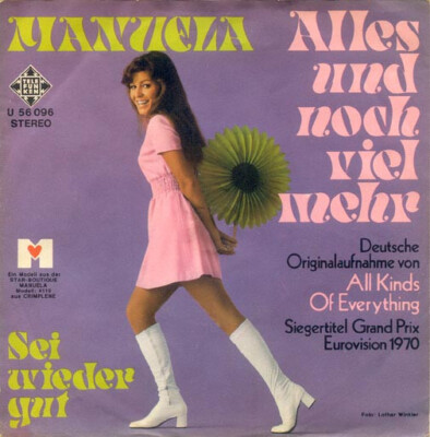 8 Vinyl Singles mit schönen deutschen Schlagern : Deutscher Manuela Kilius Anka