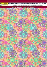 Magnetic Locker Wallpaper Made in USA - Pack of 3 Sheets Geometric vb023