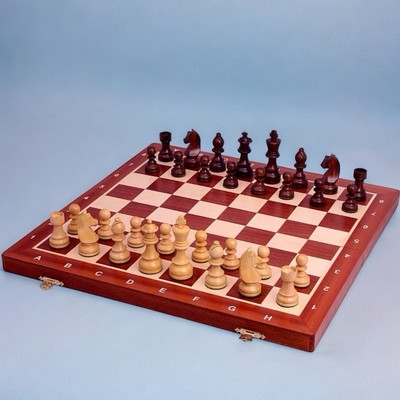 Meister des Schachturniers Nr. 6 Profi Schachspiel aus Holz 54 cm