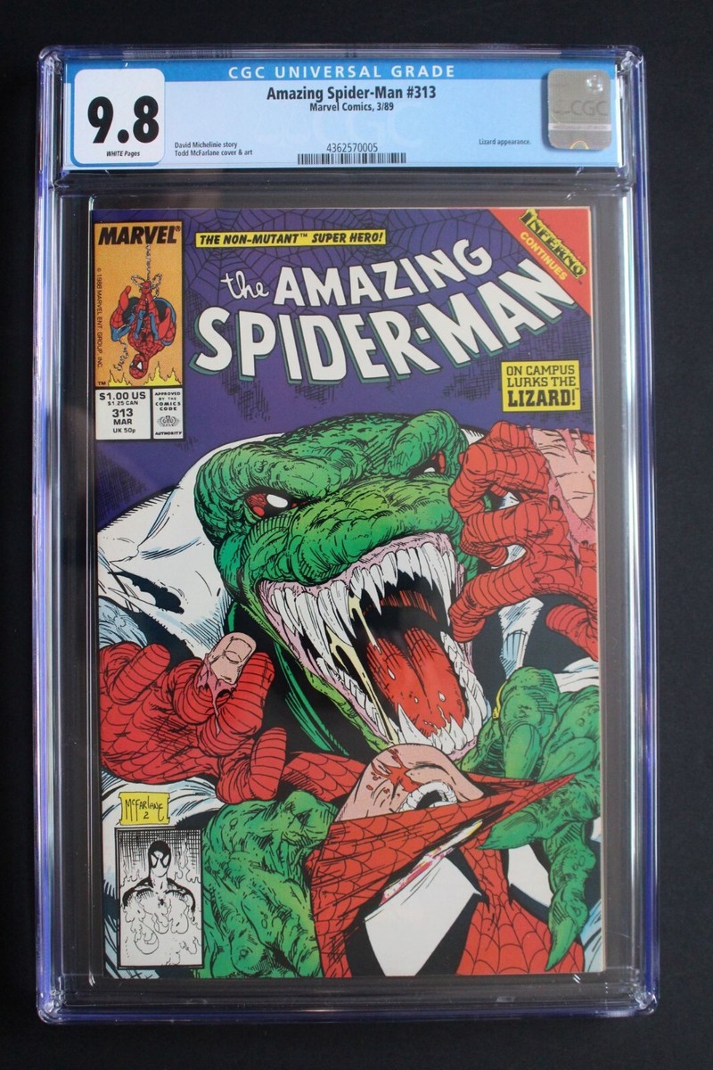 Amazing Spider-Man #313 vs LIZARD Battle 1989 Inferno TODD