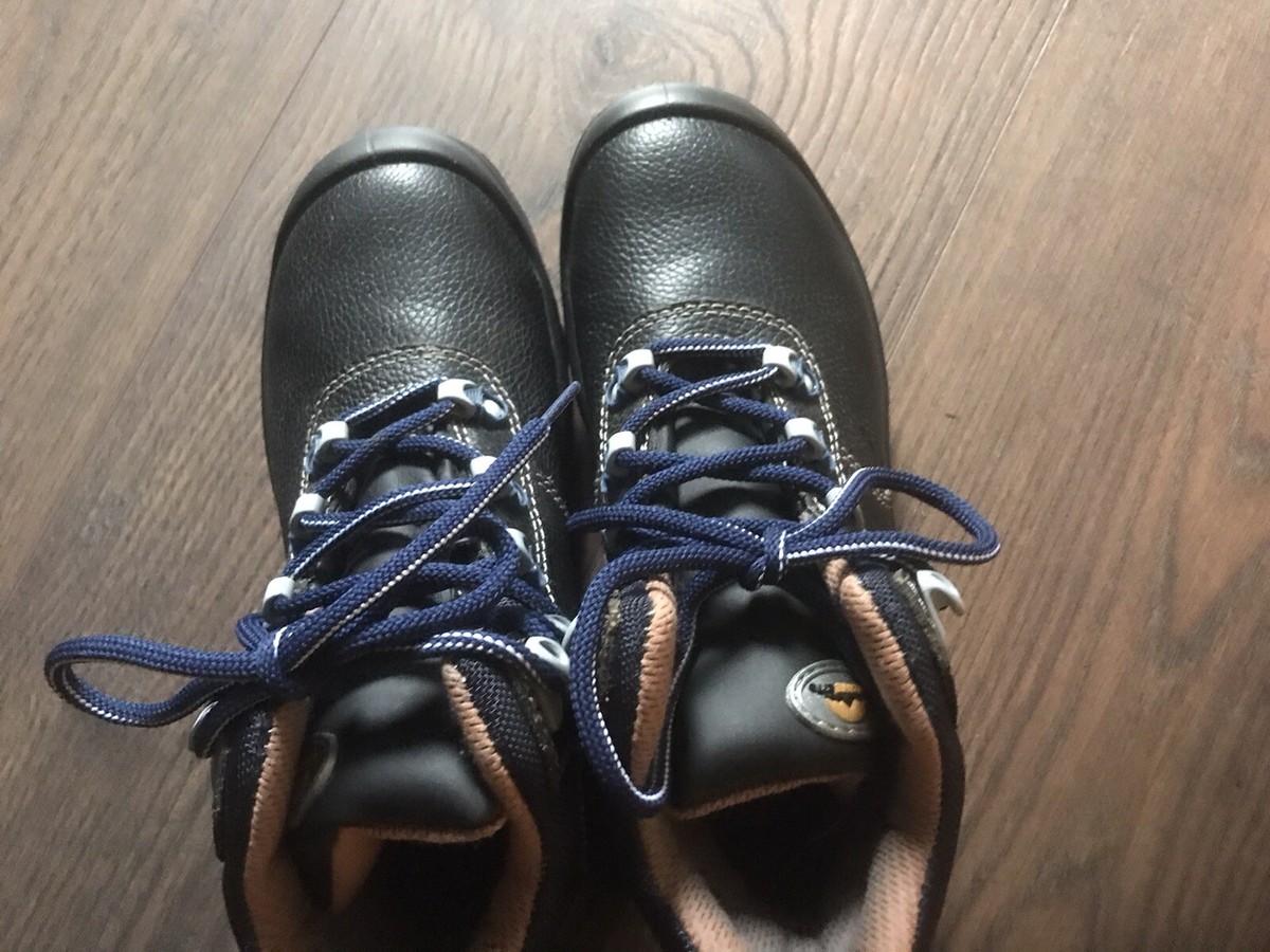 Stonekit Steel Capped Work Boots Navy Blue Leather New Size UK