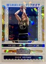 2019-20 Panini Contenders Winning Ticket Cracked Ice /25 Rick Barry #14 HOF