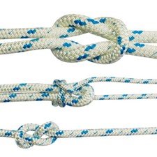 Braided Polyester Sailing Rope, Foresheet, Mainsheet Rope, Blue Fleck: Freepost