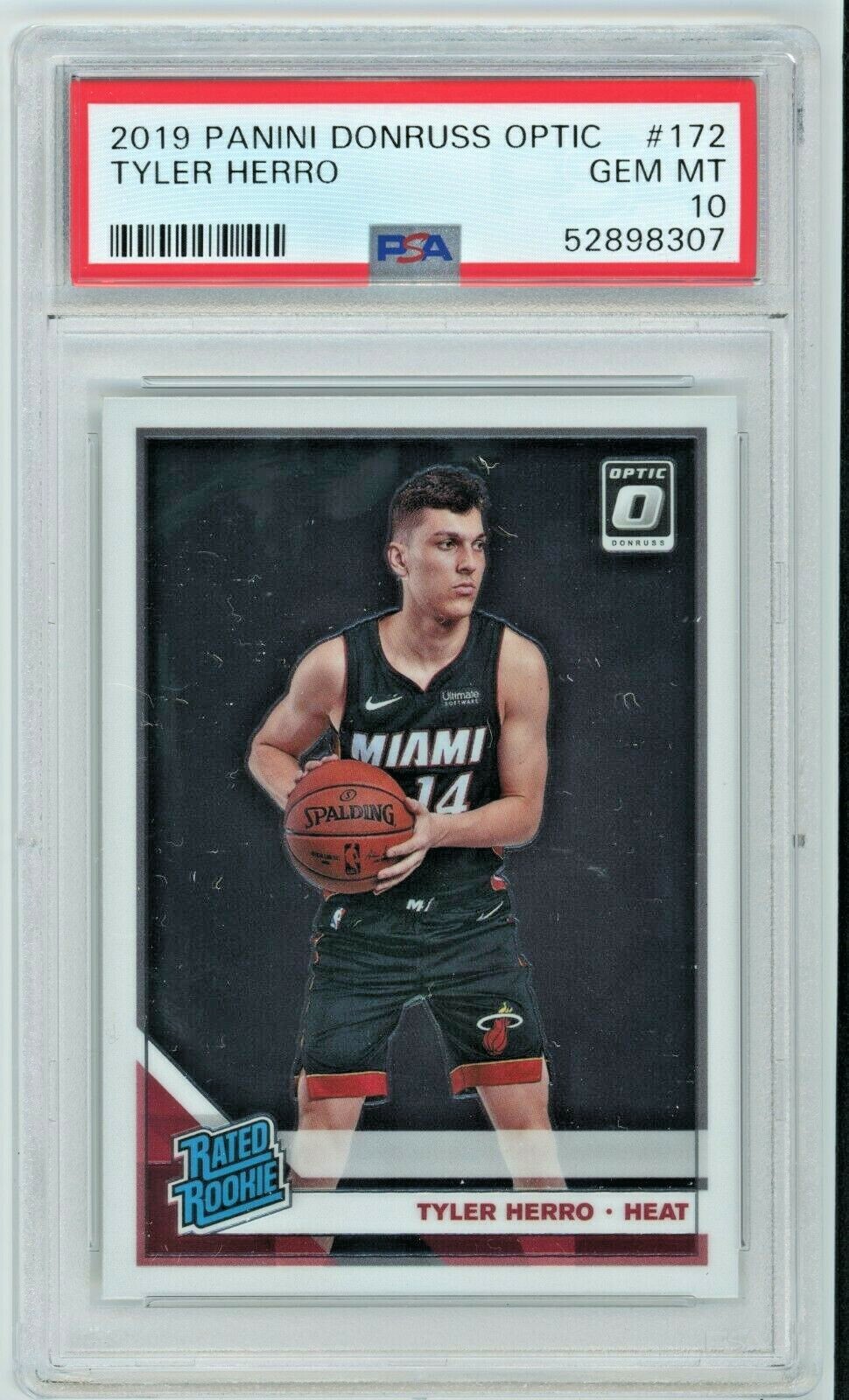 Tyler Herro RC GEM MT PSA 10 - 2019-20 Donruss Optic ROOKIE #172