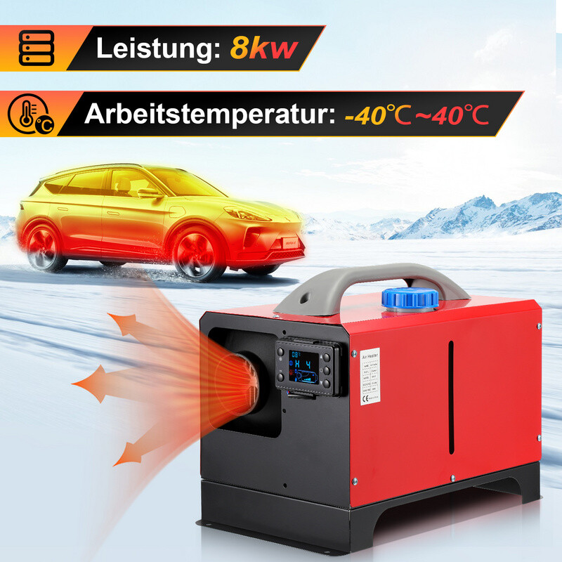 Standheizung Für Wohnmobil Einfeben Diesel Standheizung 5 KW | 12V Luftheizung Mit Fernbedienung & LCD Für Auto, Wohnmobil, LKW & Boot 12V Diesel Luftheizung